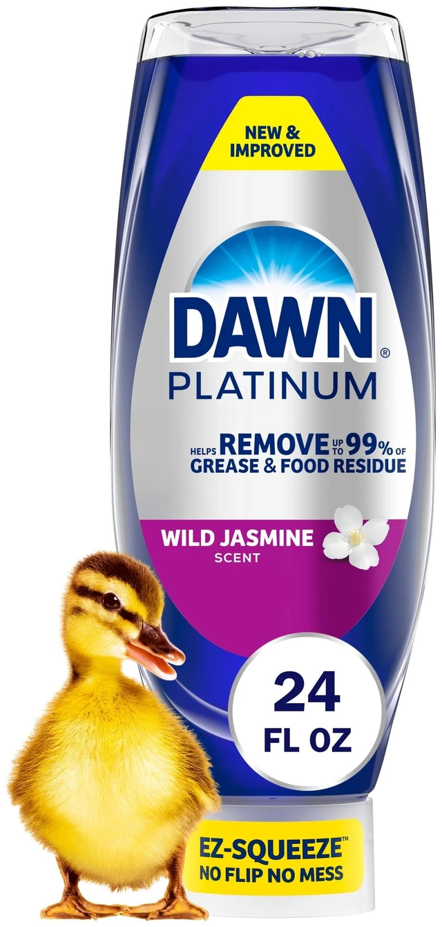 Main image of Dawn Platinum EZ Squeeze Dish Soap 24 fl oz Wild Jasmine Tough Grease Removal
