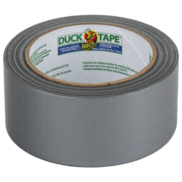 Alt view image 5 of 5 - Duck Max Poly Hanging Duct Tape, 1.88in x 20yd, Silver
