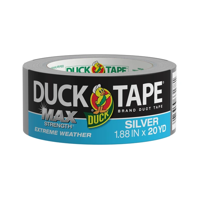 Alt view image 4 of 6 - Duck Max Strength Extreme Weather Duct Tape, 1.88in x 20yd, Silver