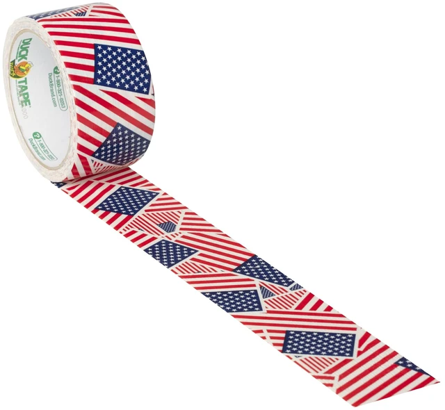 Alt view image 4 of 5 - Duck Tape Brand Duct Tape, US Flag, 1.88in x 10yd, Printed