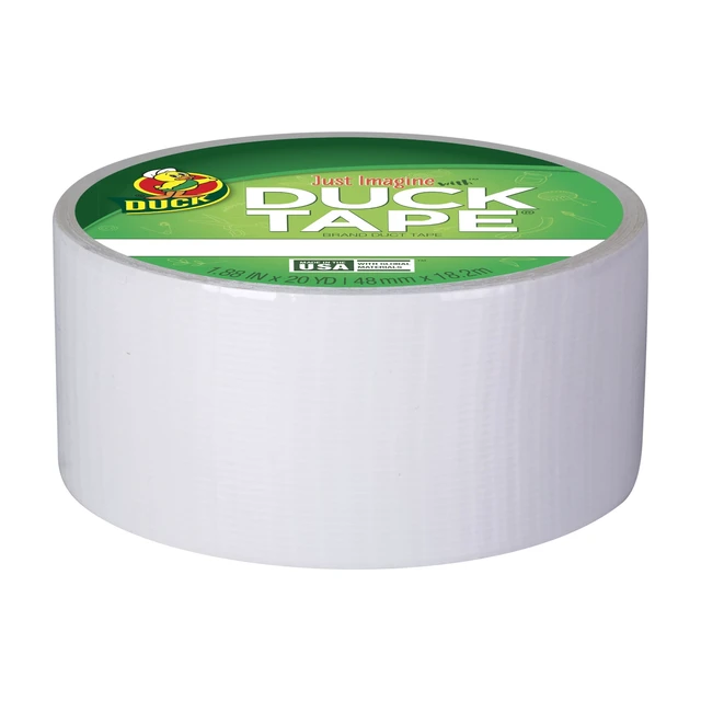 Alt view image 2 of 5 - Duck Tape Duct Tape, 1.88in. x 20yd., White
