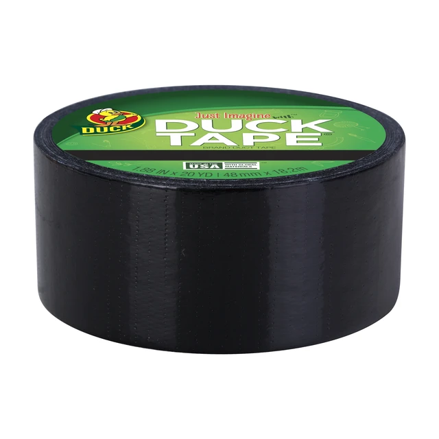 Alt view image 2 of 5 - Color Duck Tape Duct Tape, 1.88in x 20yd, Black