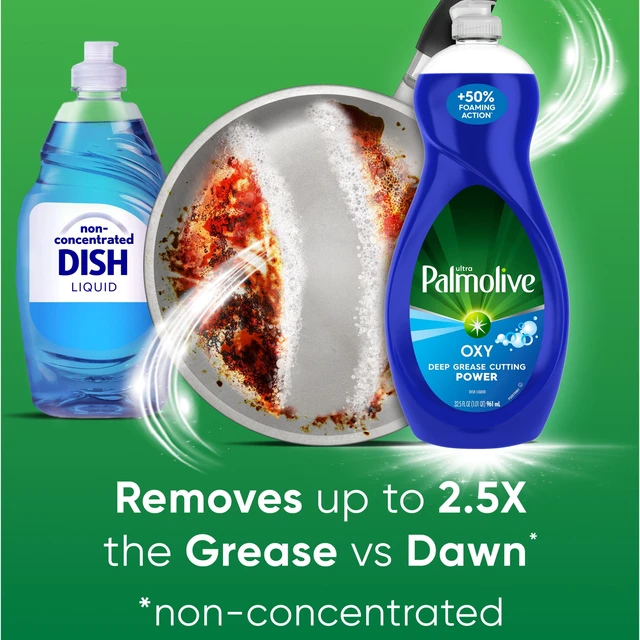Alt view image 2 of 5 - Palmolive Ultra Oxy Liquid Dish Soap, Deep Grease Cutting, No Soaking Needed, 32.5fl oz