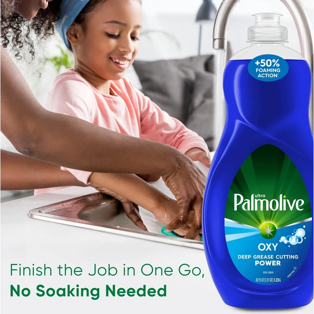 Alt view image 3 of 6 - Palmolive Ultra Oxy Liquid Dish Soap, 42fl oz, 2 Pack, Deep Grease Cutting, No Soaking Needed