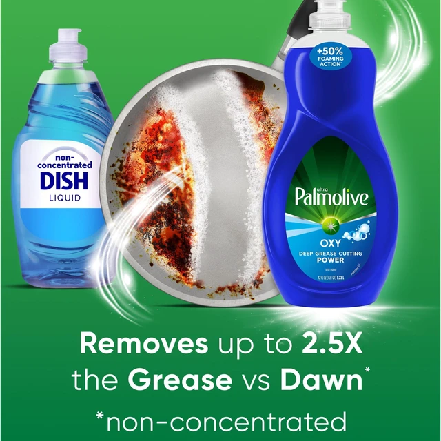 Alt view image 6 of 6 - Palmolive Ultra Oxy Liquid Dish Soap, 42fl oz, 2 Pack, Deep Grease Cutting, No Soaking Needed