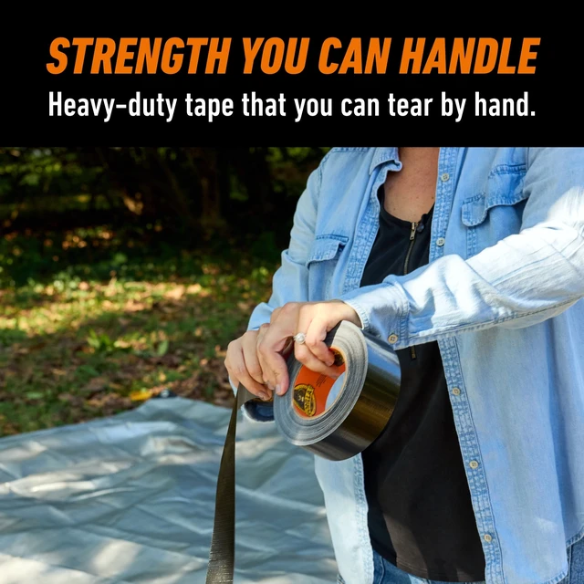 Alt view image 3 of 5 - Gorilla Black Duct Tape 10 Yard Single Roll