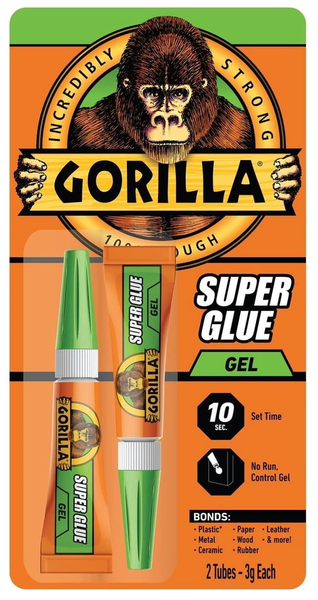 Main image of Gorilla Super Glue Gel 2-3g Tubes