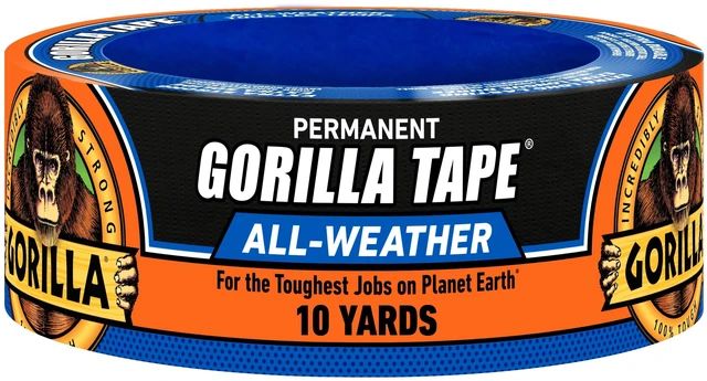 Main image of Gorilla Permanent All Weather Black Tape 1.88in x 10Yard