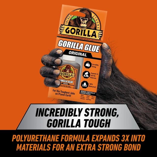 Alt view image 4 of 5 - Gorilla 50002 Original Glue 2oz Brown