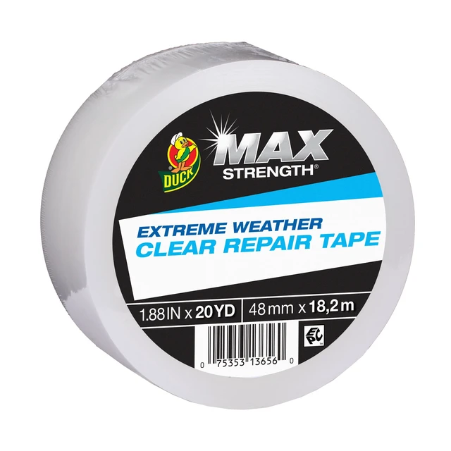 Alt view image 3 of 5 - Duck Max Strength Extreme Weather 1.88in. x 20yd., Clear Tape