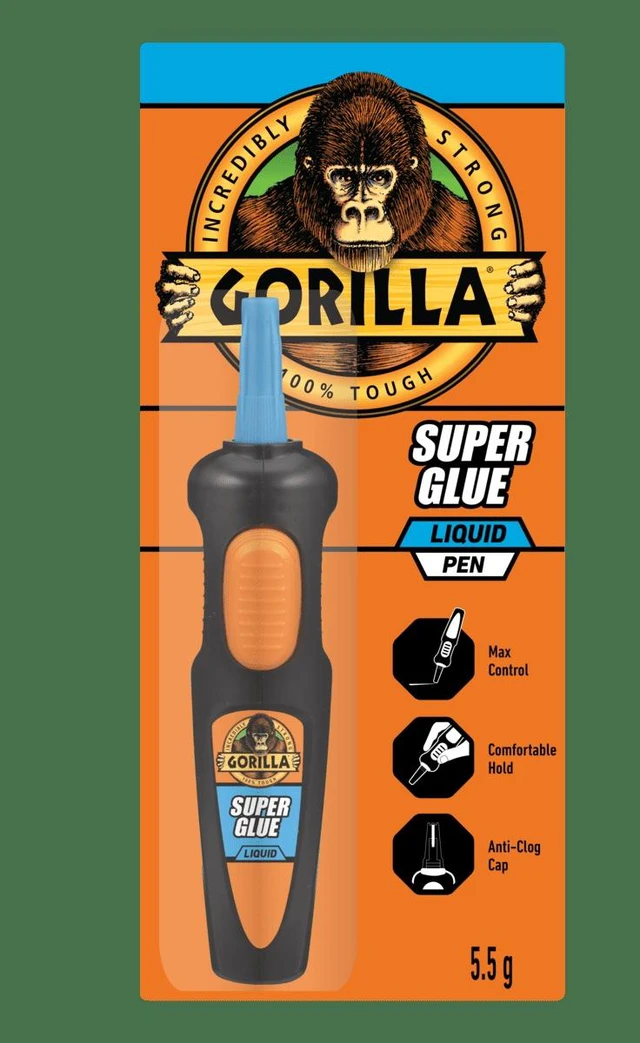 Main image of Gorilla Clear Super Glue 5.5g Pen, 1 Count