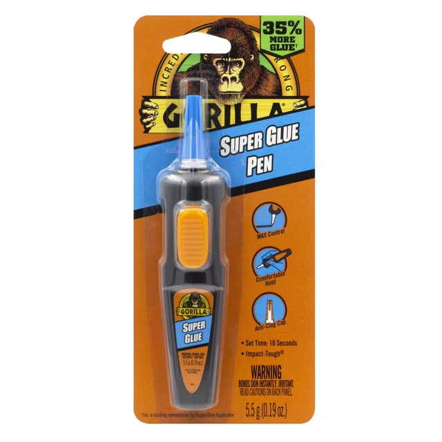 Alt view image 4 of 5 - Gorilla Clear Super Glue 5.5g Pen, 1 Count