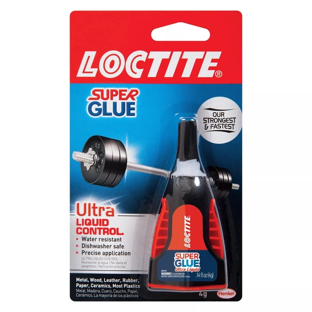 Alt view image 4 of 6 - Loctite Super Glue Ultra Liquid Control, 1-Pack, Clear 0.14 fl oz Bottle