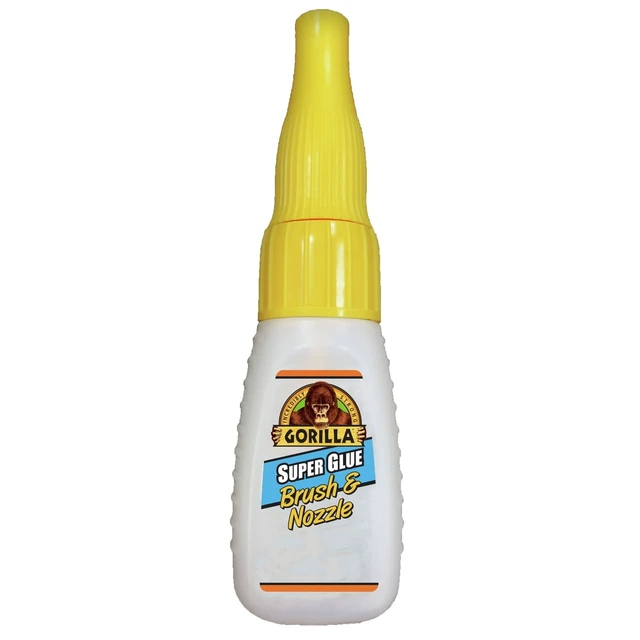 Alt view image 5 of 5 - Gorilla Clear Super Glue Brush & Nozzle 10g Bottle