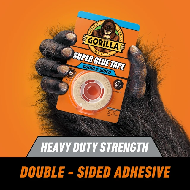 Alt view image 4 of 6 - Gorilla Glue Super Glue Tape 20-Foot Roll Off-White