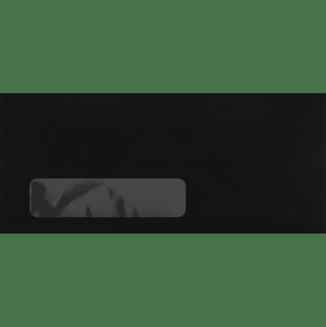 Alt view image 2 of 2 - LUXPaper #10 Window Envelopes, 4 1/8 x 9 1/2, Midnight Black, 50/Pack