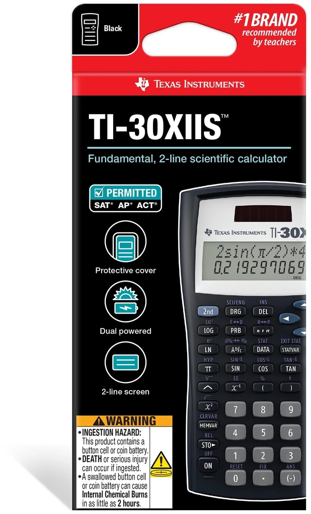 Main image of Texas Instruments TI-30XIIS Two-Line Scientific Calculator