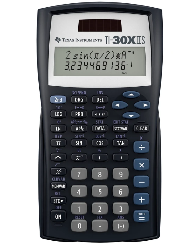 Alt view image 6 of 6 - Texas Instruments TI-30XIIS Two-Line Scientific Calculator