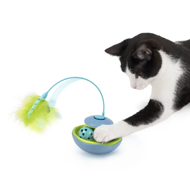 Alt view image 4 of 6 - SmartyKat Track Tizzy Motion Cat Toy, Blue