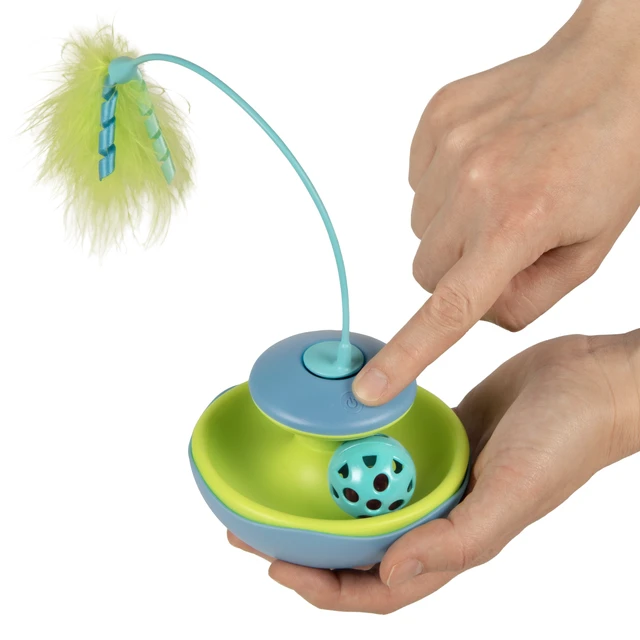 Alt view image 6 of 6 - SmartyKat Track Tizzy Motion Cat Toy, Blue