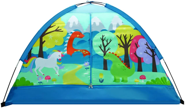 Main image of Crckt Kids Polyester Indoor Camping Play Tent with Majestic Design Print, 60"L x 36"W x 36"H