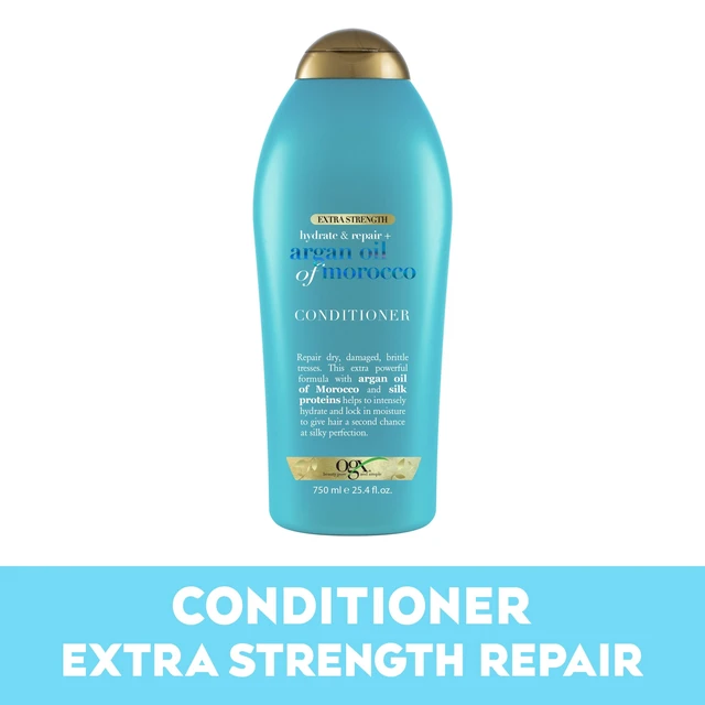 Alt view image 7 of 7 - OGX Extra Strength Hydrate & Repair Moisturizing Daily Conditioner with Argan Oil, 25.4fl oz