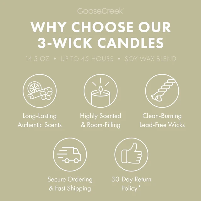 Alt view image 6 of 7 - Goose Creek 3-Wick Warm & Welcome Scented Jar Candle, 14.5 Oz