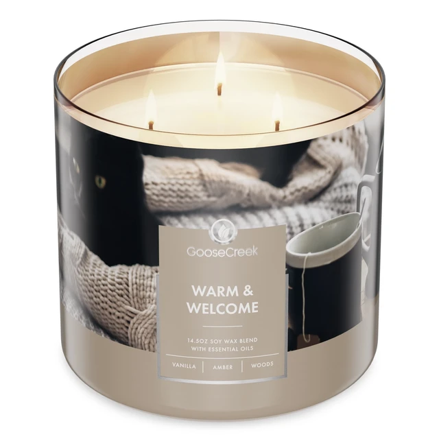 Alt view image 5 of 7 - Goose Creek 3-Wick Warm & Welcome Scented Jar Candle, 14.5 Oz