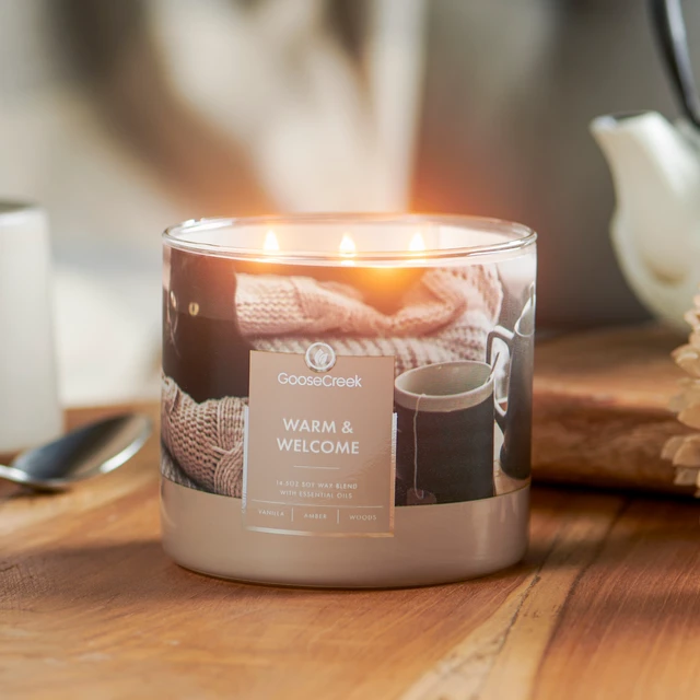 Alt view image 3 of 7 - Goose Creek 3-Wick Warm & Welcome Scented Jar Candle, 14.5 Oz