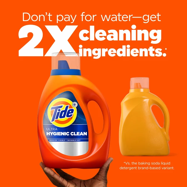 Alt view image 5 of 6 - Tide Ultra Hygienic Clean Liquid Laundry Detergent, Original Scent, 73 fl oz, 52 Loads