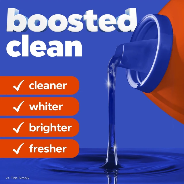Alt view image 6 of 6 - Tide Laundry Detergent Liquid, Clean Breeze Scent, 80fl oz, 64Loads