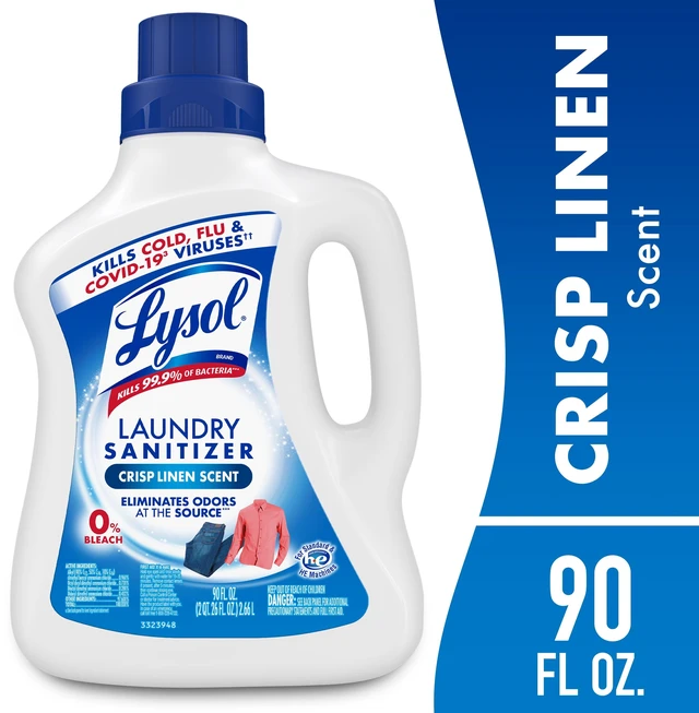 Main image of Lysol Laundry Sanitizer Additive, Crisp Linen, 90 fl oz