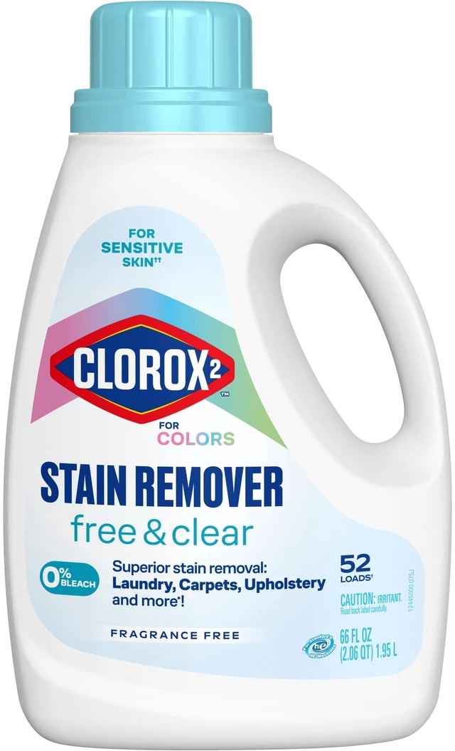 Main image of Clorox 2 For Colors Stain Remover, 2-in-1 Laundry + Fabric, Free and Clear, 66 fl oz