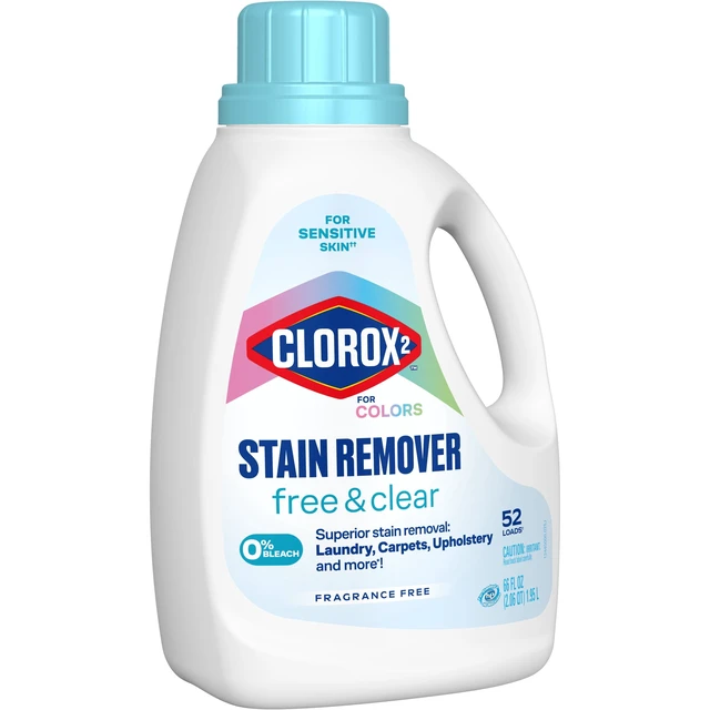 Alt view image 5 of 5 - Clorox 2 For Colors Stain Remover, 2-in-1 Laundry + Fabric, Free and Clear, 66 fl oz