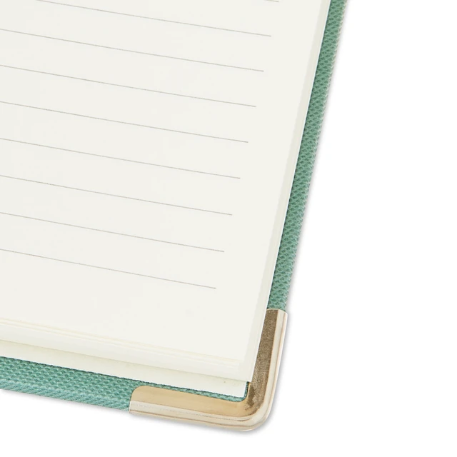 Alt view image 2 of 5 - Pen+Gear Spiral Journal, 8"x10.75", 80 Perforated Ruled Sheets, Green Top