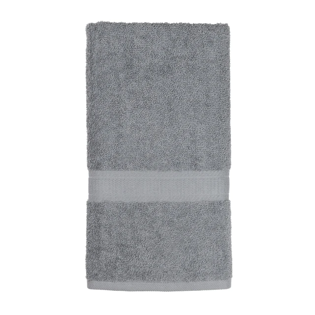 Alt view image 5 of 7 - Mainstays Basic Hand Towel, 4 Pack, Soft, 100% Cotton, Highly Absorbent, Grey