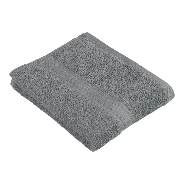Alt view image 3 of 7 - Mainstays Basic Hand Towel, 4 Pack, Soft, 100% Cotton, Highly Absorbent, Grey