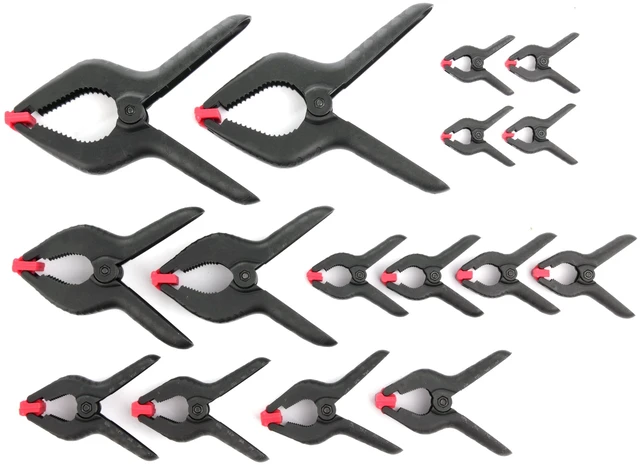 Main image of Hyper Tough 16-Piece Assorted Spring Clamp Set TG60600C