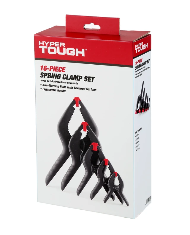 Alt view image 3 of 6 - Hyper Tough 16-Piece Assorted Spring Clamp Set TG60600C