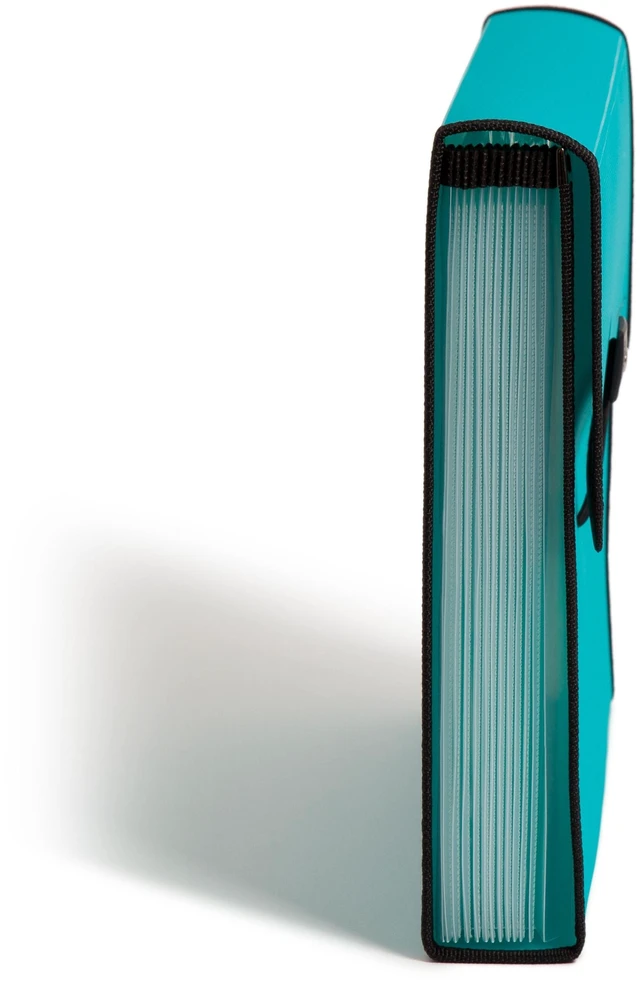 Alt view image 5 of 6 - U Brands 13 Pocket Performance Poly Expandable File Folder, Teal