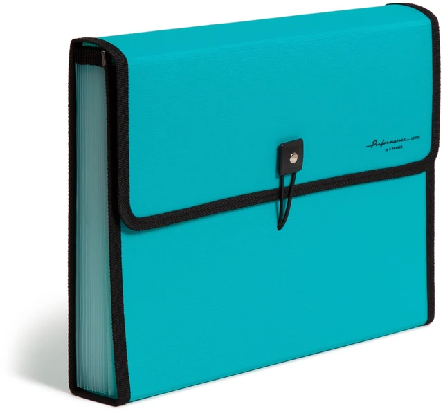 Alt view image 3 of 6 - U Brands 13 Pocket Performance Poly Expandable File Folder, Teal