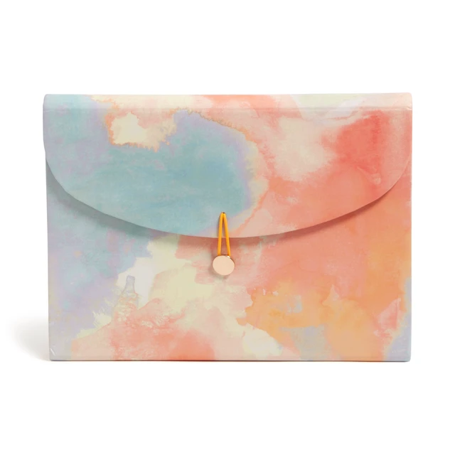 Alt view image 4 of 6 - U Brands 13 Pocket Expandable File 13 x 9.2 x 1.5 in Artistic Touch Sky Blue Assorted Colors