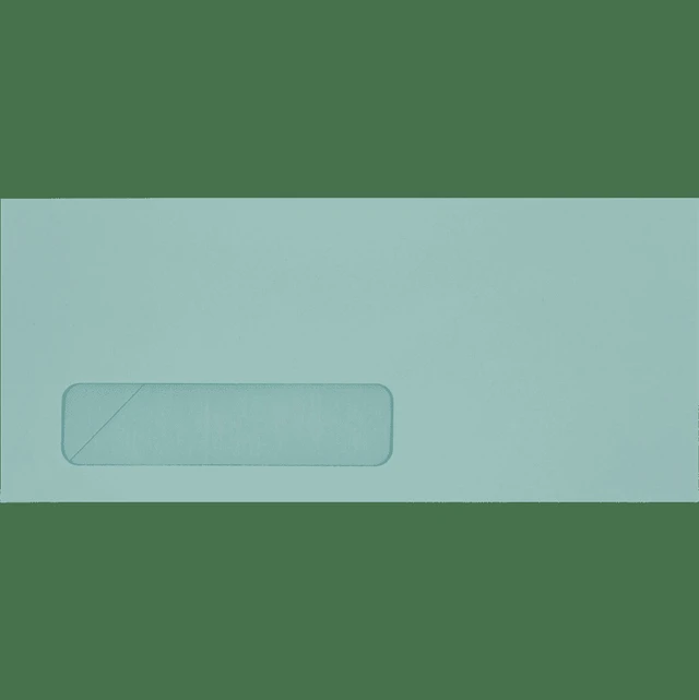 Alt view image 2 of 4 - LUXPaper #10 Window Envelopes, 4-1/8 x 9-1/2, Pastel Blue, 50/Pack