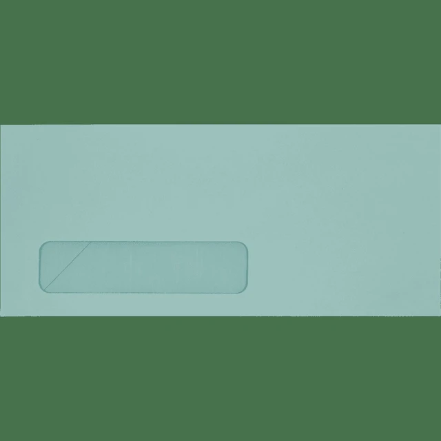 Alt view image 3 of 4 - LUXPaper #10 Window Envelopes, 4-1/8 x 9-1/2, Pastel Blue, 50/Pack
