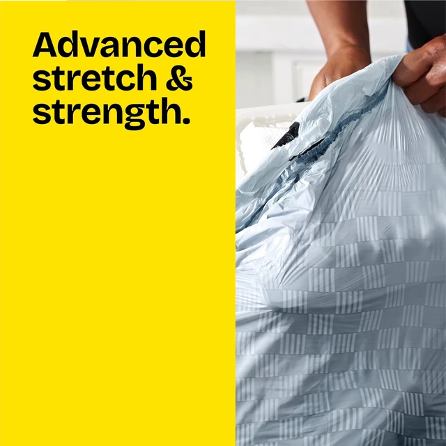 Alt view image 3 of 5 - Glad ForceFlex 13-Gallon Drawstring Tall Kitchen Trash Bags, Pine-Sol Original Scent, 40 Count