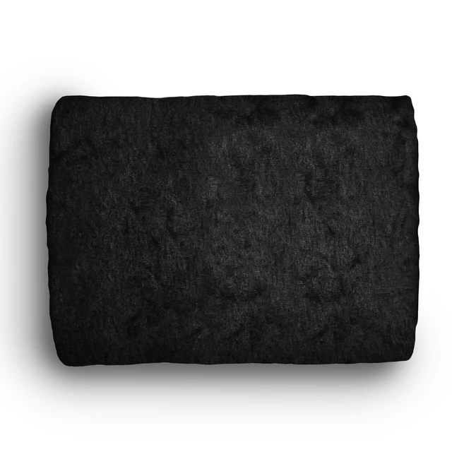 Alt view image 2 of 4 - David Textiles 58" x 1.5yd Polyester Crushed Panne Velvet Precut Fabric, Black