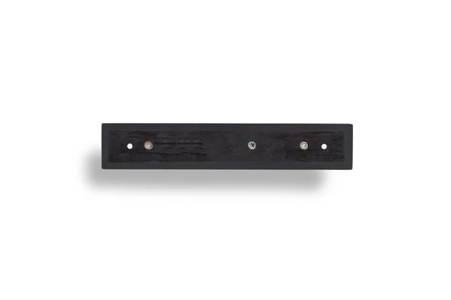Alt view image 3 of 5 - Mainstays Black 8.75in Key Rail with 4 Satin Nickel Hooks, 2lb Capacity, for Keys Mail and Leashes, 1 Pack