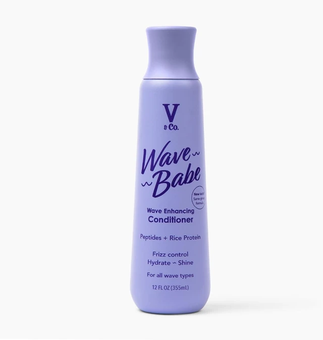 Main image of V&Co. Beauty Wave Babe Wavy Hair Conditioner with Peptide Technology, 12 fl oz, Squeeze Bottle