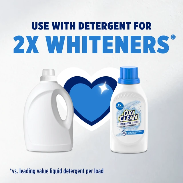 Alt view image 4 of 6 - OxiClean White Revive Whitener & Stain Remover Liquid Additive, 45 fl oz