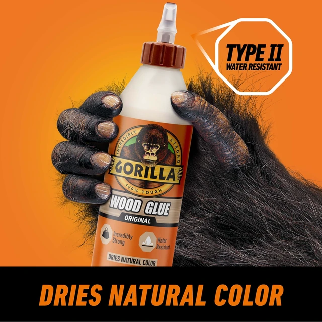 Alt view image 5 of 5 - Gorilla Glue 18oz Wood Glue, White/Cream, 1.36lb